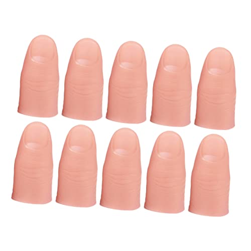 WEKAMOS 10 Stück Teiliges Realistischer Fake Finger Daumen und Fingertipschutz für Spiele Shows und Zaubertricks Hautfarbene Langlebige Kunstfinger mit Natürlichem Design WEKAMOS 10 Stück Teiliges Realistischer Fake Finger Daumen und Fingertipschutz für Spiele Shows und Zaubertricks Hautfarbene Langlebige Kunstfinger mit Natürlichem Design von WEKAMOS