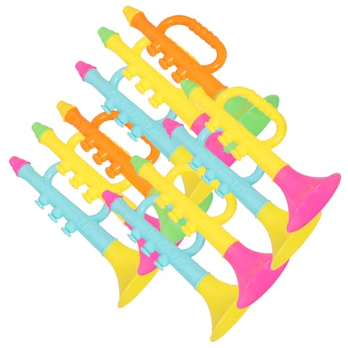 WEKAMOS 10 Stück Teiliges Trompeten Pädagogische Blasinstrumente Bunte Party Noise Maker Kreative Lernspielzeuge für Kleinkinder Fördert Musikalische Fähigkeiten und Zufällige Farbe von WEKAMOS