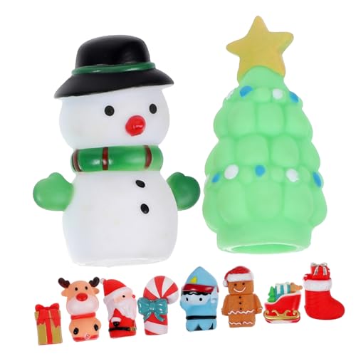 WEKAMOS 10 Stück Teiliges Weihnachts Fingerpuppen mit Schneemann und Weihnachtsmann Handliche Mini Handpuppen für Pädagogisches Rollenspiel für Vorschule und Weihnachtsfeier WEKAMOS 10 Stück Teiliges Weihnachts Fingerpuppen mit Schneemann und Weihnachtsmann Handliche Mini Handpuppen für Pädagogisches Rollenspiel für Vorschule und Weihnachtsfeier von WEKAMOS