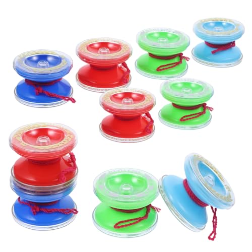 WEKAMOS 10 Stück Teiliges Yo Yo für aus Robustem Abs Fördert Fingerfertigkeit Hand Auge Koordination und Spielerisch Gehirnentwicklung Kinderspielzeug von WEKAMOS