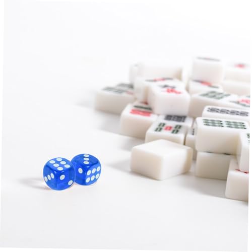 WEKAMOS 100 Stück Acryl Würfel Seitige Transparente Bunte Spielwürfel mit Abgerundeten Ecken Langlebige Tabletop Würfel für Brettspiel Party und Lernspiele von WEKAMOS