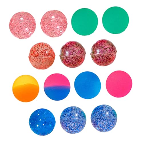 WEKAMOS 100 Stück Bunte Hüpfbälle für Leichte Elastische Gummibälle als Partyspielzeug Geburtstagsgeschenke und Belohnungen für Drinnen und Draußen Geeignet von WEKAMOS