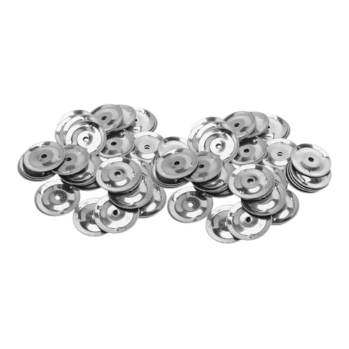 WEKAMOS 100 Stück Teiliges Beckenring Set Trommelzubehör aus Robustem mit Loch Einfach zu Montierende Glockenringe für Schlagzeug und Percussion Verbessert Klang mit Klarem Jingle Ton von WEKAMOS