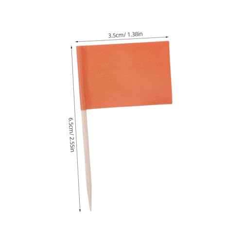 WEKAMOS 100 Stück Teiliges Mini Zahnstocher flaggen in Orange Stabile Food Flags für Party Buffet und Cupcake Dekoration Vielseitige Kleine Flaggenpicker für Käse Obst und Snacks WEKAMOS 100 Stück Teiliges Mini Zahnstocher flaggen in Orange Stabile Food Flags für Party Buffet und Cupcake Dekoration Vielseitige Kleine Flaggenpicker für Käse Obst und Snacks von WEKAMOS