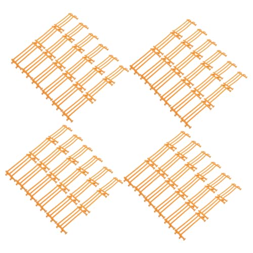 WEKAMOS 100 Stück Teiliges Zaun Kunststoff für Basteln Realistische Tiergehege Modellbau Zubehör Fördert Kreativität und Kognitive Entwicklung von WEKAMOS