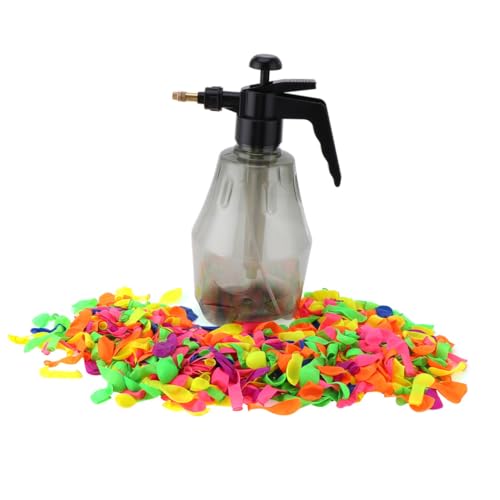 WEKAMOS 1000 Stück Wasserspritzflasche mit Wasserballons Manuell Befüllbar Bunte Wasserspielzeug für Garten Outdoor Spiele und Karneval Geeignet für Heiße Sommertage und Zufällige Farbe WEKAMOS 1000 Stück Wasserspritzflasche mit Wasserballons Manuell Befüllbar Bunte Wasserspielzeug für Garten Outdoor Spiele und Karneval Geeignet für Heiße Sommertage und Zufällige Farbe von WEKAMOS