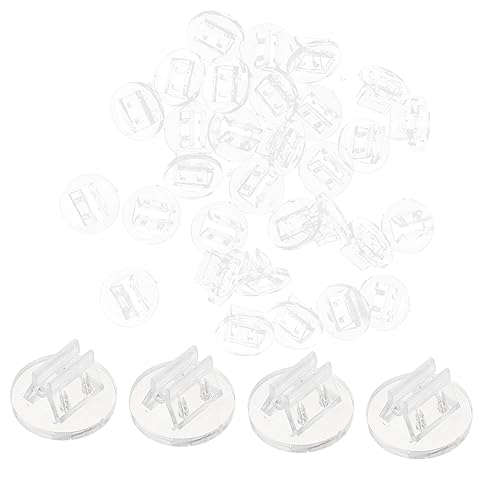 WEKAMOS 100Stücke Visitenkartenständer aus Kunststoff Transparente Kartenhalter für Büro Stabiler Kartenaufsteller für Brettspiele Konferenzen und Partys von WEKAMOS