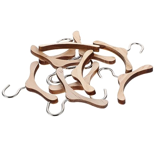 WEKAMOS 10Stücke Holz Kleiderbügel für Puppen Zubehör Puppen Kleidung Bügel aus Holz für Puppenhäuser und Organisation von Spielzeugpuppen WEKAMOS 10Stücke Holz Kleiderbügel für Puppen Zubehör Puppen Kleidung Bügel aus Holz für Puppenhäuser und Organisation von Spielzeugpuppen von WEKAMOS