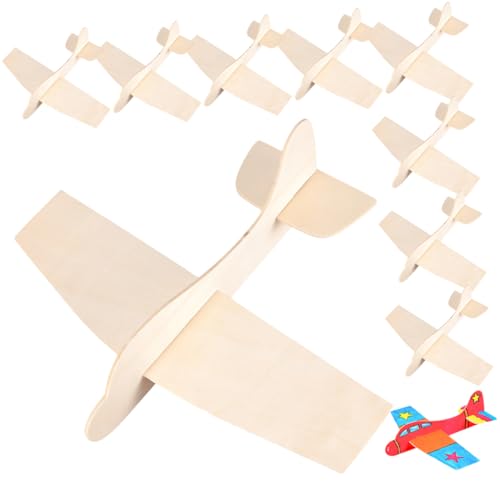 WEKAMOS 10Stücke Teiliges Holzflugzeugmodell zum Zusammenbauen DIY Malset für Bastelkurse Unterricht und Partys Fördert Kreativität und Hand Augen Koordination WEKAMOS 10Stücke Teiliges Holzflugzeugmodell zum Zusammenbauen DIY Malset für Bastelkurse Unterricht und Partys Fördert Kreativität und Hand Augen Koordination von WEKAMOS