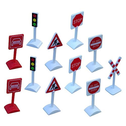 WEKAMOS 11 Stück Teiliges von Verkehrszeichen Pädagogisches für Realistische Simulation von Straßenblockaden für Kreative Spielstraßen und Lernspiele WEKAMOS 11 Stück Teiliges von Verkehrszeichen Pädagogisches für Realistische Simulation von Straßenblockaden für Kreative Spielstraßen und Lernspiele von WEKAMOS