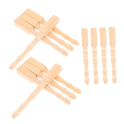 WEKAMOS 12 Stück Maßstab Kompatibel mit Puppenhaus Möbeln Einfache Montage Vielseitig für Tisch Stuhl Authentisches Design für DIY Puppenhaus Dekoration von WEKAMOS