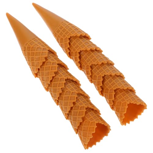 WEKAMOS 12 Stück Mini Eiscreme Modell Deko Realistisches Kunst Eiscreme Cone für DIY Puppenhaus Lebensmittelproben und Fotografie Requisiten von WEKAMOS