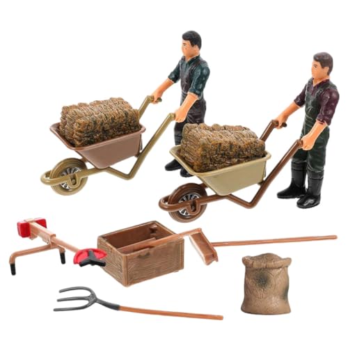 WEKAMOS 12 Stück Mini Farm Accessoires Set Teiliges Bauernhof Modellspielzeug mit Miniaturfiguren und Werkzeugen für Kreative Dekoration und Mikrolandschaften WEKAMOS 12 Stück Mini Farm Accessoires Set Teiliges Bauernhof Modellspielzeug mit Miniaturfiguren und Werkzeugen für Kreative Dekoration und Mikrolandschaften von WEKAMOS