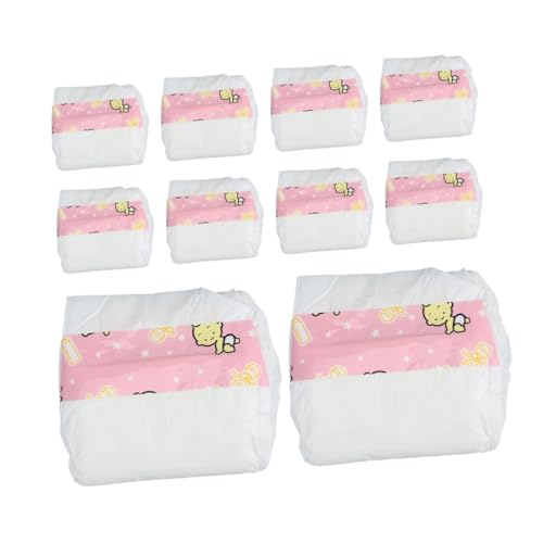 WEKAMOS 12 Stück Puppen-Anziehwindel puppenwindeln puppenspielzeug interaktives Babydoll-Zubehör für Kleinkinder Babypuppenzubehör für das Puppenhaus PVC Rosa WEKAMOS 12 Stück Puppen-Anziehwindel puppenwindeln puppenspielzeug interaktives Babydoll-Zubehör für Kleinkinder Babypuppenzubehör für das Puppenhaus PVC Rosa von WEKAMOS