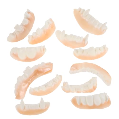 WEKAMOS 12 Stück Teiliges Halloween Vampirzähne Cosplay Fangs Realistische Künstliche Gebissprothese für Horror und Themenpartys Halloween Deko Vielseitig Einsetzbar für Gruselige Kostüme WEKAMOS 12 Stück Teiliges Halloween Vampirzähne Cosplay Fangs Realistische Künstliche Gebissprothese für Horror und Themenpartys Halloween Deko Vielseitig Einsetzbar für Gruselige Kostüme von WEKAMOS