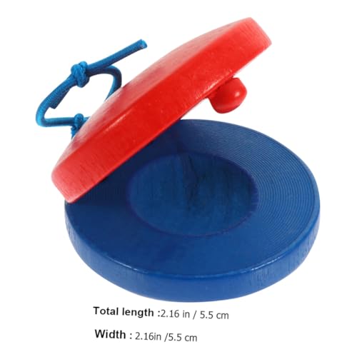 WEKAMOS 12 Stück Teiliges Holz Castanet Percussion Instrument Musikspielzeug für Frühe Musikalische Bildung mit Roter und Blauem Design für und Musikalische WEKAMOS 12 Stück Teiliges Holz Castanet Percussion Instrument Musikspielzeug für Frühe Musikalische Bildung mit Roter und Blauem Design für und Musikalische von WEKAMOS