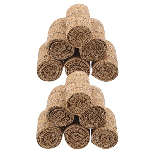 WEKAMOS 12 Stück Teiliges Mini Heuballen Miniatur Strohbündel mit Hoher Detailtreue für DIY Modellbau und Herbstdeko Miniatur Bauernhof Szene Zubehör Naturgetreu und Langlebig von WEKAMOS