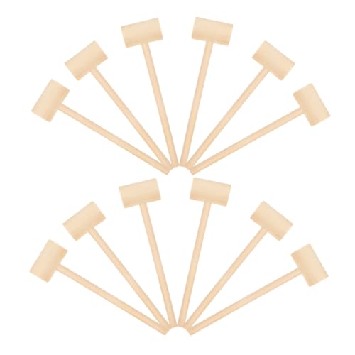 WEKAMOS 12 Stück Teiliges Mini Holzhammer für Robuste Holzspielzeuge für Jungen und Mädchen Fördert Koordination und Geschicklichkeit für Kreative Spielstunden WEKAMOS 12 Stück Teiliges Mini Holzhammer für Robuste Holzspielzeuge für Jungen und Mädchen Fördert Koordination und Geschicklichkeit für Kreative Spielstunden von WEKAMOS