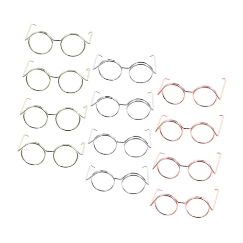 WEKAMOS 12 Stück Teiliges Mini puppenbrillen Elektrobeschichtetem Kupferdraht ohne Gläser in Roségold Silber und Gold Vielseitiges Puppenzubehör für Kreative Bastelarbeiten und Dekoration WEKAMOS 12 Stück Teiliges Mini puppenbrillen Elektrobeschichtetem Kupferdraht ohne Gläser in Roségold Silber und Gold Vielseitiges Puppenzubehör für Kreative Bastelarbeiten und Dekoration von WEKAMOS