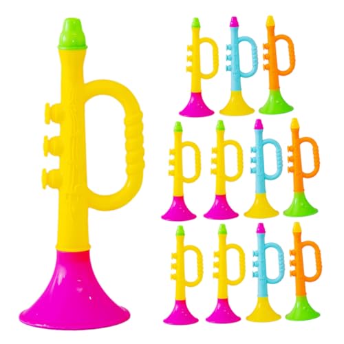 WEKAMOS 12 Stück Teiliges Party Horn aus Robustem Kunststoff Leichte Wiederverwendbare Stadion Trompeten für Fußballfans Buntes Outdoor Blasinstrument zur Unterstützung bei WEKAMOS 12 Stück Teiliges Party Horn aus Robustem Kunststoff Leichte Wiederverwendbare Stadion Trompeten für Fußballfans Buntes Outdoor Blasinstrument zur Unterstützung bei von WEKAMOS