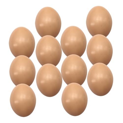 WEKAMOS 12 Stück Teiliges Realistisch Aussehender Eier für DIY Ostern Dekoration Bemalbare Blanko Eier Kleine Osterdekorationen für und Fotorequisiten von WEKAMOS