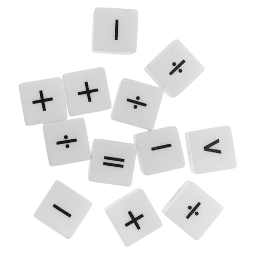 WEKAMOS 12 Stück Teiliges Würfelset mit Rechenoperatoren Abgerundete Kanten Glatte Acrylwürfel Sicheres Lernspielzeug für Matheunterricht und Spielerisches Rechnen WEKAMOS 12 Stück Teiliges Würfelset mit Rechenoperatoren Abgerundete Kanten Glatte Acrylwürfel Sicheres Lernspielzeug für Matheunterricht und Spielerisches Rechnen von WEKAMOS