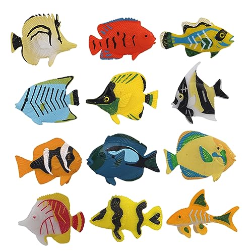 WEKAMOS 12 Stück Tropisches Fisch Modell kindergeburtstags mitgebsel Kleinkinder Educational Toys Kinderzimmer Dekoration Pädagogisches tropisches Fischspielzeug WEKAMOS 12 Stück Tropisches Fisch Modell kindergeburtstags mitgebsel Kleinkinder Educational Toys Kinderzimmer Dekoration Pädagogisches tropisches Fischspielzeug von WEKAMOS