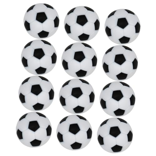 WEKAMOS 12Stücke Tischfußballbälle Mini Tischfußballbälle für Tischspiele Fußballspielbälle Ersatz für Kickerbälle Robust und Langlebig von WEKAMOS
