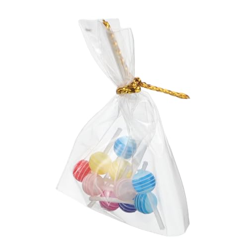 WEKAMOS 12pcs Dollhouse Miniatur Lollipop Tiny Lollipop Set Miniatur Food Toys Toend Play Kitchen Accessoires Fairy Garden Ornamente Gefälschte Dessert -Requisiten von WEKAMOS