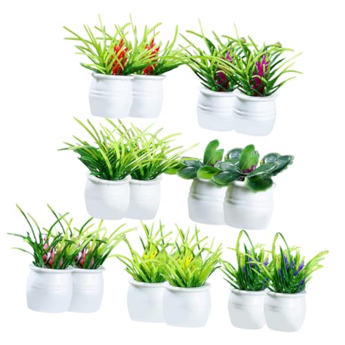 WEKAMOS 14 Stück Teiliges Miniatur Künstliche Bonsai Pflanzen Modelle Realistische Pflanzen im Topf Dekorative Puppenhaus Deko Vielseitig für Mikro Landschaften und Kleine Wohnaccessoires WEKAMOS 14 Stück Teiliges Miniatur Künstliche Bonsai Pflanzen Modelle Realistische Pflanzen im Topf Dekorative Puppenhaus Deko Vielseitig für Mikro Landschaften und Kleine Wohnaccessoires von WEKAMOS