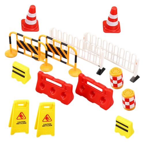 WEKAMOS 14 Stück Teiliges Verkehrsschild Spielzeugset für Realistische Pylonen und Straßensperren aus Kunststoff Geeignet für Rollenspiele und Kreative Szenarien für Jungen und Mädchen WEKAMOS 14 Stück Teiliges Verkehrsschild Spielzeugset für Realistische Pylonen und Straßensperren aus Kunststoff Geeignet für Rollenspiele und Kreative Szenarien für Jungen und Mädchen von WEKAMOS