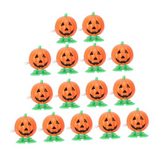 WEKAMOS 15 Stück Teiliges Halloween Aufziehspielzeug Wind Up Springende Kürbisfiguren Lustige Partyspielzeuge für Stabiles für Halloween und Spielspaß von WEKAMOS