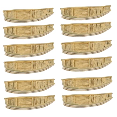 WEKAMOS 15 Stück Teiliges Miniatur Resin Boot Modell Filigrane Tischdekoration für und Garten Leichte und Sichere Kleine Bootsornamente als Edle Wohnaccessoires von WEKAMOS