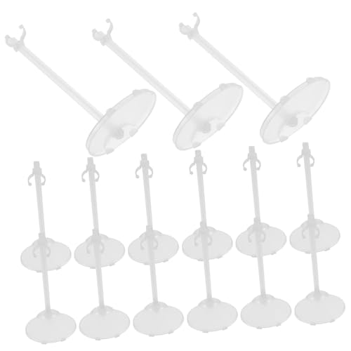 WEKAMOS 15 Stück Teiliges Puppenständer Robustem Kunststoff Stabiler Doll Holder für Puppen und Figuren zur Sicheren Präsentation und Aufbewahrung im Kinderzimmer Fördert Ordnung und von WEKAMOS