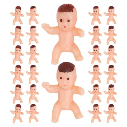 WEKAMOS 150 Stück Mini Babyfiguren für Babyparty Dekoration Kleine Kunststoff Junge Mädchen in Lateinamerikanischen Farben Vielseitige Partydeko Cake Topper Eiswürfelspiel Zubehör von WEKAMOS