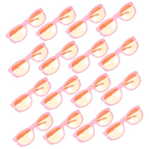 WEKAMOS 16 Stück Teiliges Puppensonnenbrillen Kunststoff Miniatur-doll-Accessoires für Puppenkleidung Leichtes Tragbares Design als Geschenk für Puppenfotografie von WEKAMOS