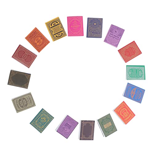 WEKAMOS 16 Stück Teiliges für Puppenhäuser Klassische Farbige Notizbücher Zubehör für Kreative Dekoration für Landschaften WEKAMOS 16 Stück Teiliges für Puppenhäuser Klassische Farbige Notizbücher Zubehör für Kreative Dekoration für Landschaften von WEKAMOS