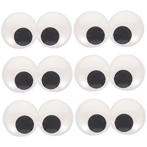WEKAMOS 16Stücke Teiliges Wackelaugen für Puppenbau Selbstklebende Plastische Augen für DIY Handwerksprojekte Große Augen für Bastelarbeiten Hochwertige Verarbeitung von WEKAMOS
