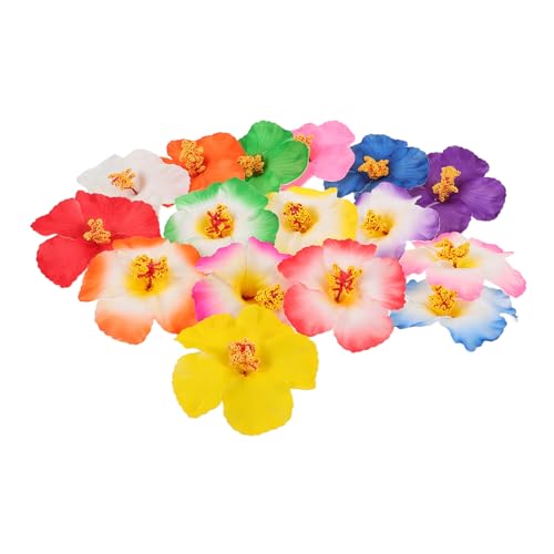 WEKAMOS 17 Stück Teiliges Künstliche Hibiskusblumen Tischdekoration Tropische Luau Party Deko Wetterfeste Farblich Gemischte Blumen für DIY Haarclips Sommerliche Strandparty Accessoires WEKAMOS 17 Stück Teiliges Künstliche Hibiskusblumen Tischdekoration Tropische Luau Party Deko Wetterfeste Farblich Gemischte Blumen für DIY Haarclips Sommerliche Strandparty Accessoires von WEKAMOS
