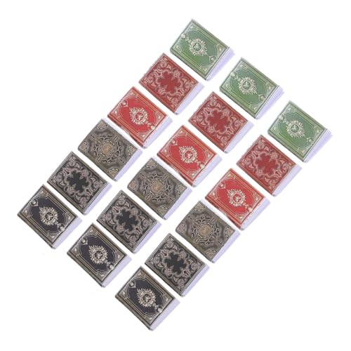 WEKAMOS 18 Stück Mini-Buch Miniaturen Puppe Mini-Bücher Miniaturbücher Mini -Buch für kinderspielzeug kleine Spielzeugbücher geben vor, zu Papier von WEKAMOS