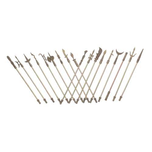 WEKAMOS 18 Stück Teiliges Miniatur Zinklegierungsmodell Antiker Chinesischer Robuste Metallornamente für Sammler Lernspielzeug und Dekorative Schreibtisch Deko von WEKAMOS