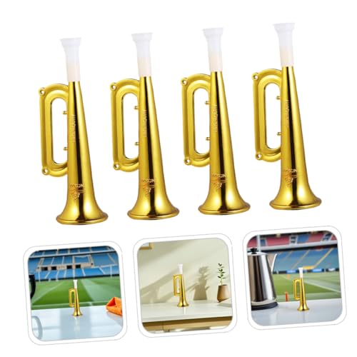 WEKAMOS 18 Stück Teiliges Trompeten mit Goldenem Finish Tragbare Plastik Tröten für Sportveranstaltungen Geburtstagsfeiern und Konzerte Laute Kleine Cheer Hörner für Fans WEKAMOS 18 Stück Teiliges Trompeten mit Goldenem Finish Tragbare Plastik Tröten für Sportveranstaltungen Geburtstagsfeiern und Konzerte Laute Kleine Cheer Hörner für Fans von WEKAMOS