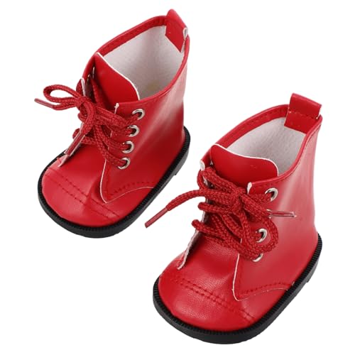 WEKAMOS 1Paar Puppenschuhe für Puppen Langlebige PU Lederstiefel für Mädchenpuppen und Jungenpuppen Puppenzubehör Einfach Puppenoutfits WEKAMOS 1Paar Puppenschuhe für Puppen Langlebige PU Lederstiefel für Mädchenpuppen und Jungenpuppen Puppenzubehör Einfach Puppenoutfits von WEKAMOS