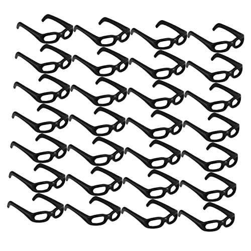 WEKAMOS 1Packung DIY Puppenzubehör Brillen für Puppen Schwarz Langlebige Kunststoffbrille für Kreative Bastelprojekte für Puppenliebhaber WEKAMOS 1Packung DIY Puppenzubehör Brillen für Puppen Schwarz Langlebige Kunststoffbrille für Kreative Bastelprojekte für Puppenliebhaber von WEKAMOS