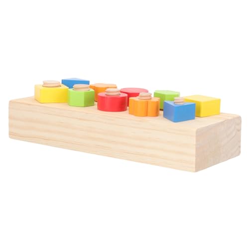 WEKAMOS 1Satz Farbenfrohes Holzschraubenspielzeug für Intelligenzspielzeug Hand Augen Koordination und Farberkennung für Frühkindliche Bildung und Kreatives von WEKAMOS