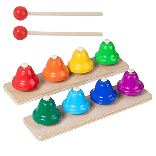 WEKAMOS 1Satz Glocken Handglocken Percussion Instrument Für Musikförderung Und Sensorische Entwicklung Tischglocken Für Lernen von WEKAMOS