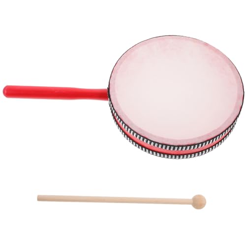 WEKAMOS 1Satz Handtrommel aus Holz Percussion Instrument mit Schlägel für Langlebiges Musikspielzeug für Schulbands und Familienfeiern Einfach zu Tragen WEKAMOS 1Satz Handtrommel aus Holz Percussion Instrument mit Schlägel für Langlebiges Musikspielzeug für Schulbands und Familienfeiern Einfach zu Tragen von WEKAMOS