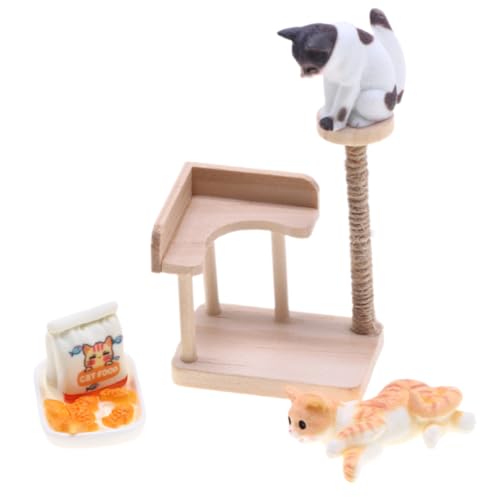 WEKAMOS 1satz Miniatur Katzenkratzbaum Mit Figuren Holzmodell Für Puppenhaus Und Deko Für Katzenliebhaber Und -projekte Von Miniaturaccessoires WEKAMOS 1satz Miniatur Katzenkratzbaum Mit Figuren Holzmodell Für Puppenhaus Und Deko Für Katzenliebhaber Und -projekte Von Miniaturaccessoires von WEKAMOS