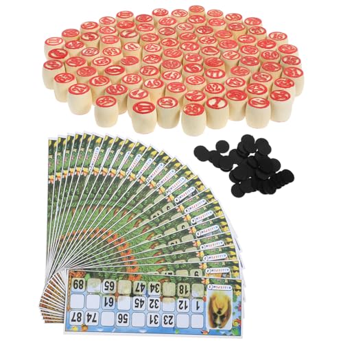 WEKAMOS 1Satz Russisches Lotto Spielset aus Holz für Familien Zahlenkarten Bingo mit Leicht Transportierbaren Schachfiguren für Spielabende und Veranstaltungen Fördert Konzentration WEKAMOS 1Satz Russisches Lotto Spielset aus Holz für Familien Zahlenkarten Bingo mit Leicht Transportierbaren Schachfiguren für Spielabende und Veranstaltungen Fördert Konzentration von WEKAMOS