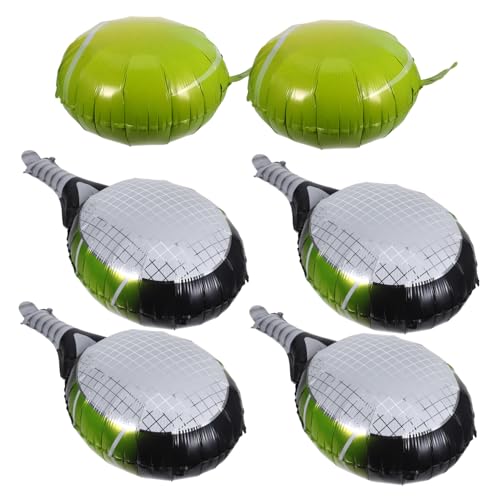 WEKAMOS 1Satz Tennisschläger und Ballon Aufblasbare Aluminiumfolie für Geburtstagsfeiern Sport Themen Dekoration Teiliges Pastellfarben Partyzubehör WEKAMOS 1Satz Tennisschläger und Ballon Aufblasbare Aluminiumfolie für Geburtstagsfeiern Sport Themen Dekoration Teiliges Pastellfarben Partyzubehör von WEKAMOS